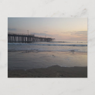Pismo Beach Pier at sunset Postcard