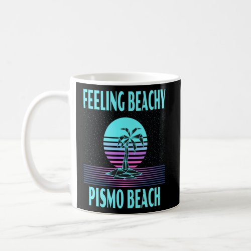 Pismo Beach Vacation  Cool Palm Tree  Coffee Mug