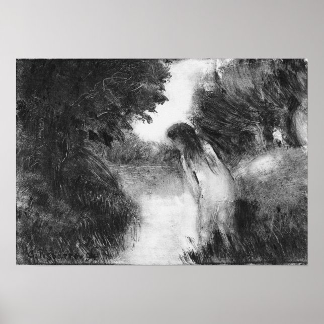 Pissarro - Bather 1894 Poster (Front)