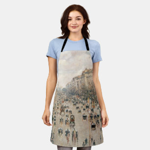 Pissarro - Boulevard Montmartre, Afternoon Sun Apron