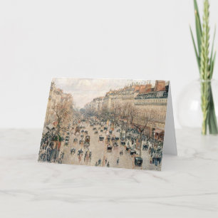 Pissarro - Boulevard Montmartre, Afternoon Sun Card
