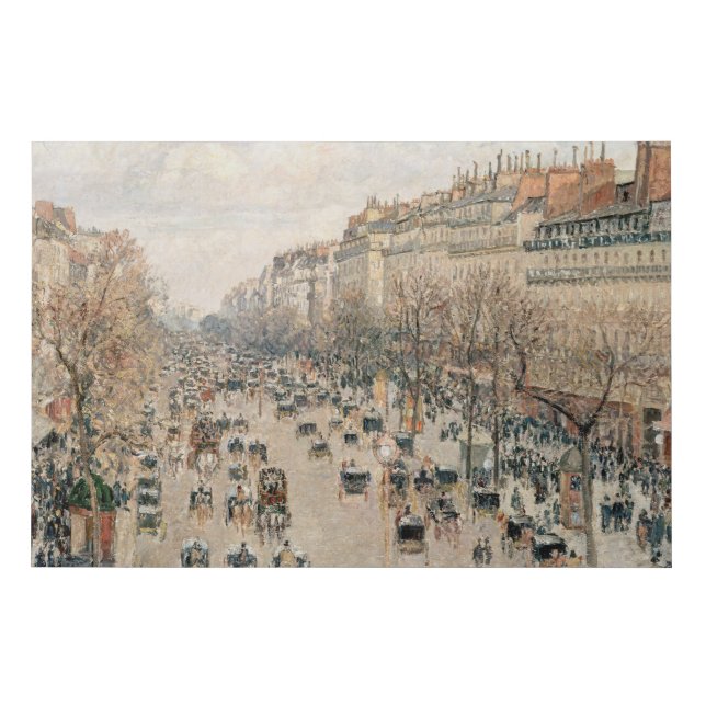 Pissarro - Boulevard Montmartre, Afternoon Sun Faux Canvas Print (Front)