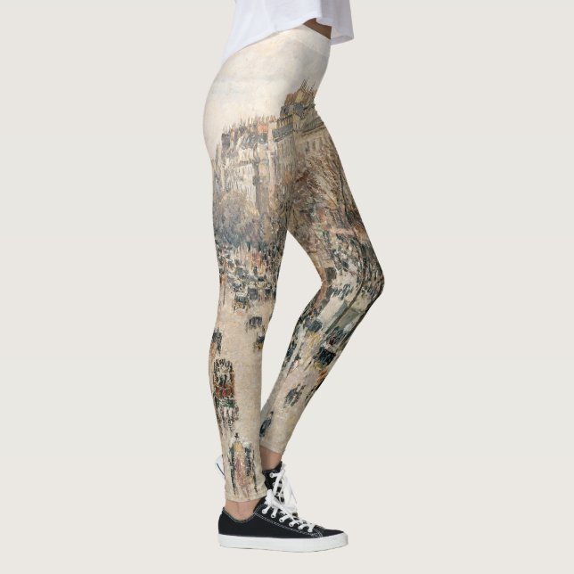 Pissarro - Boulevard Montmartre, Afternoon Sun Leggings (Right)