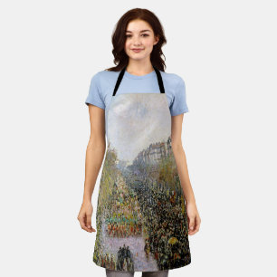 Pissarro - Boulevard Montmartre, Mardi Gras Apron
