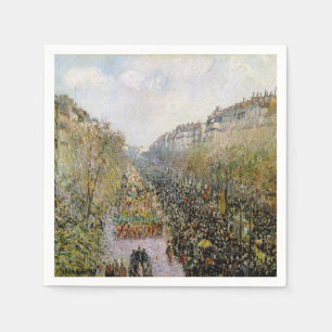 Pissarro - Boulevard Montmartre, Mardi Gras Napkins