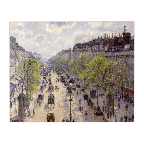 Pissarro _ Boulevard Montmartre Spring Acrylic Print