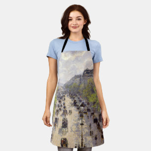 Pissarro - Boulevard Montmartre, Spring Apron