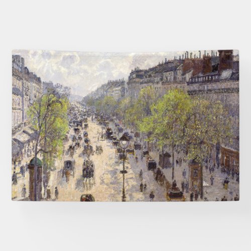 Pissarro _ Boulevard Montmartre Spring Banner