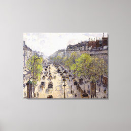 Pissarro - Boulevard Montmartre, Spring Canvas Print