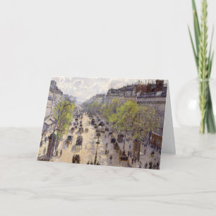Pissarro - Boulevard Montmartre, Spring Card