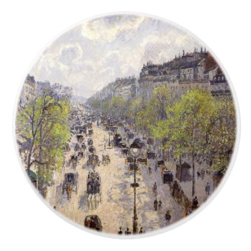Pissarro _ Boulevard Montmartre Spring Ceramic Knob