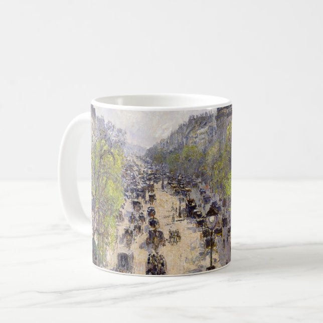 Pissarro - Boulevard Montmartre, Spring Coffee Mug (Front Left)