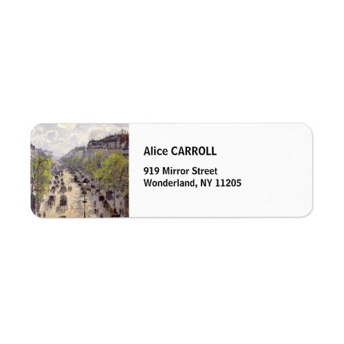 Pissarro _ Boulevard Montmartre Spring Label