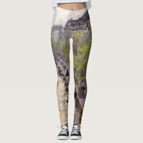 Pissarro _ Boulevard Montmartre Spring Leggings