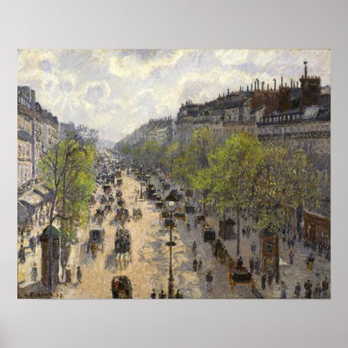 Pissarro _ Boulevard Montmartre Spring Poster