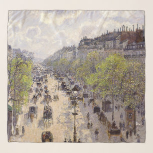 Pissarro - Boulevard Montmartre, Spring Scarf