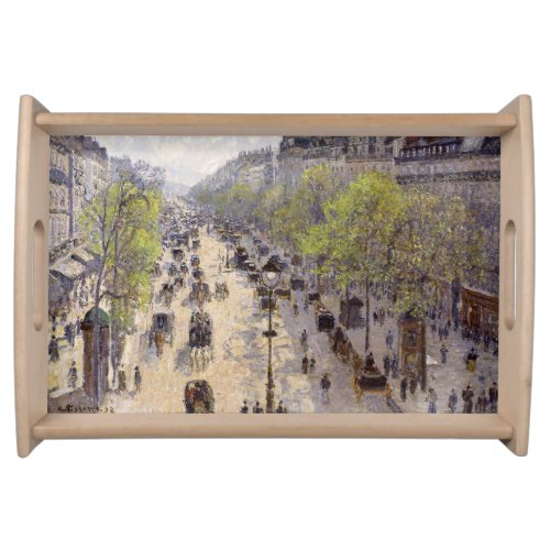 Pissarro _ Boulevard Montmartre Spring Serving Tray