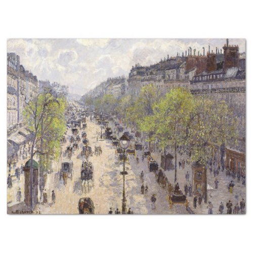 Pissarro _ Boulevard Montmartre Spring Tissue Paper