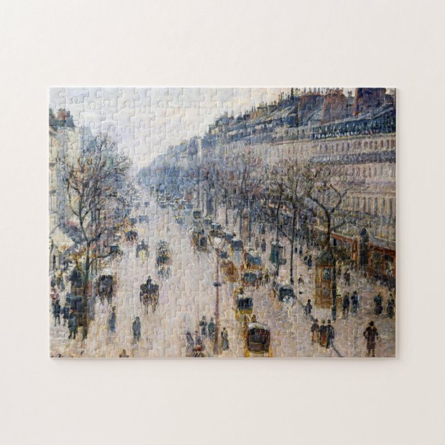Pissarro - Boulevard Montmartre, Winter Morning Jigsaw Puzzle (Horizontal)