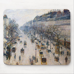 Pissarro - Boulevard Montmartre, Winter Morning Mouse Pad