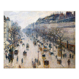 Pissarro - Boulevard Montmartre, Winter Morning Photo Print