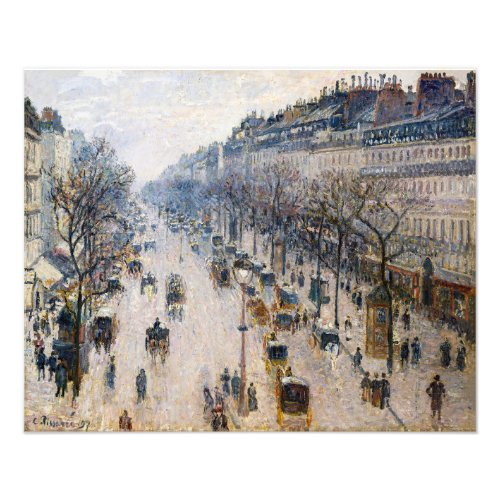 Pissarro _ Boulevard Montmartre Winter Morning Photo Print