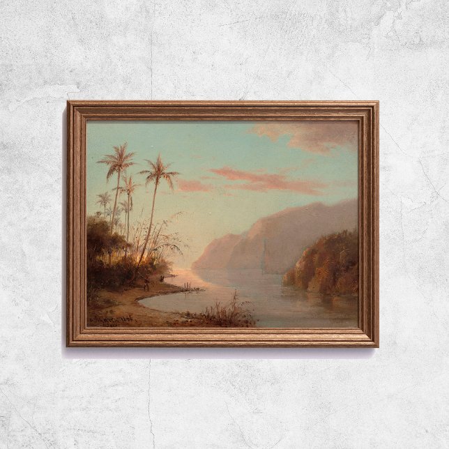 Pissarro Creek In St Thomas Famous Art Poster (Pissarro Creek In St Thomas Famous Art Poster
)