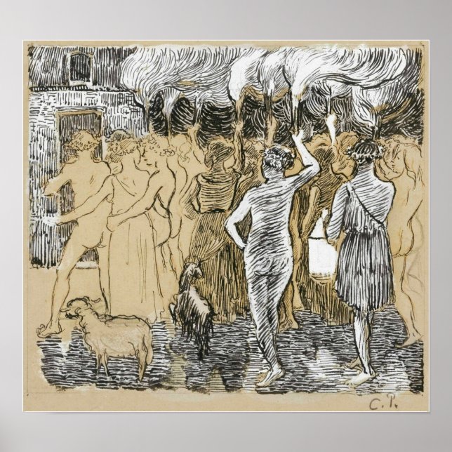Pissarro - Daphnis And Chloe 1895 Poster (Front)