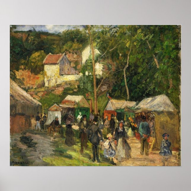 Pissarro - Festival At The Hermitage 1876 Poster (Front)
