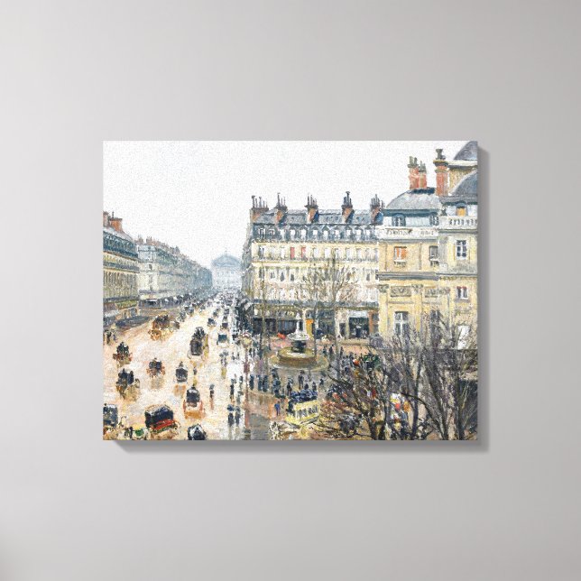 Pissarro - French Theater Square, Paris, Canvas Print (Front)