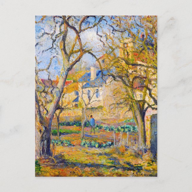 Pissarro Garden Postcard (Front)