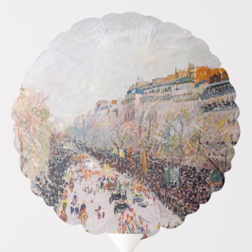 Pissarro _ Montmartre Mardi Gras on the Boulevard Balloon
