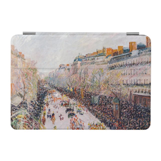 Pissarro - Montmartre, Mardi Gras on the Boulevard iPad Mini Cover (Horizontal)