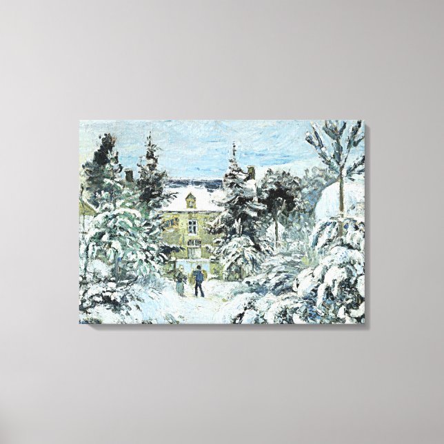 Pissarro - Piette's House at Montfoucault Canvas Print (Front)