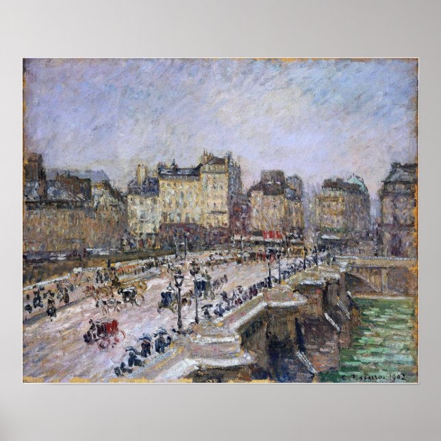 Pissarro - Pont Neuf Snow Effect 1902 Poster (Front)