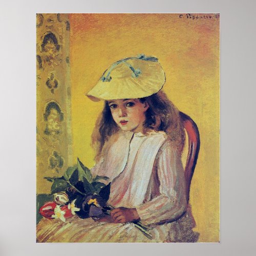 Pissarro _ Portrait Of Jeanne 1872 Poster