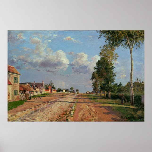 Pissarro - Route De Versailles Rocquencourt Poster (Front)
