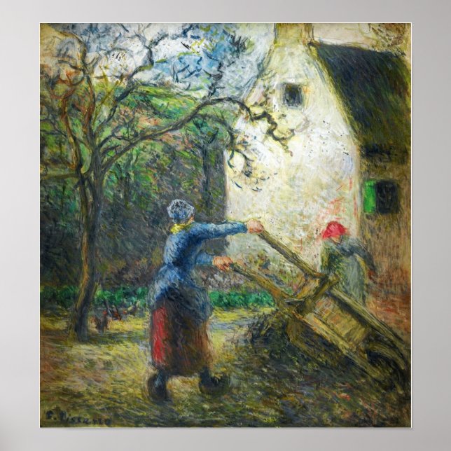 Pissarro - Woman Emptying The Hand-Cart 1880 Poster (Front)