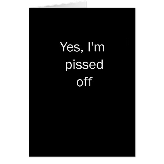 Pissed Off Cards (Front)