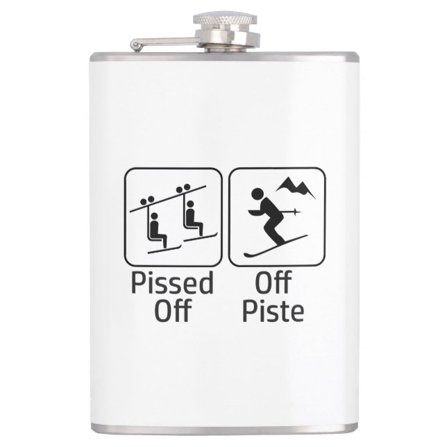 Pissed Off Off Piste Flask (Front)