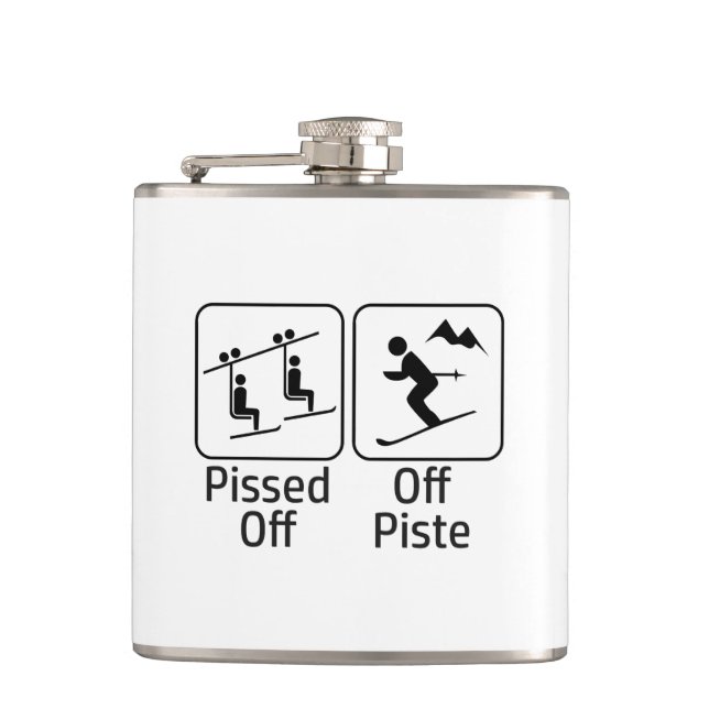 Pissed Off Off Piste Flask (Front)
