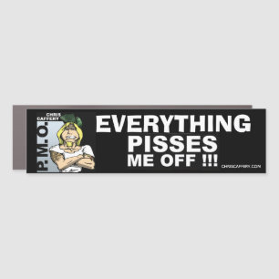 Pisses Me Off Car Magnet