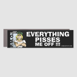 Pisses Me Off Car Magnet