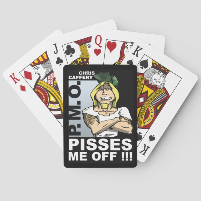 Pisses Me Off Playing Cards (Back)