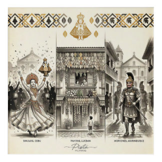 Pista — Sinulog · Pahiyas · Moriones Acrylic Print