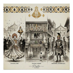 Pista — Sinulog · Pahiyas · Moriones Poster