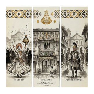 Pista — Sinulog · Pahiyas · Moriones Triptych