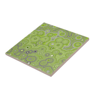 Pistachio Agate Flow – Elegant Abstract Pattern Ceramic Tile