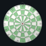 Pistachio And White Dartboard With Darts<br><div class="desc">Pistachio And White Dart Board</div>