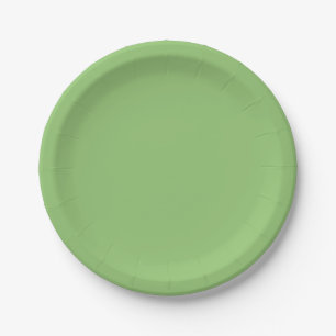 Pistachio-Colored Paper Plates